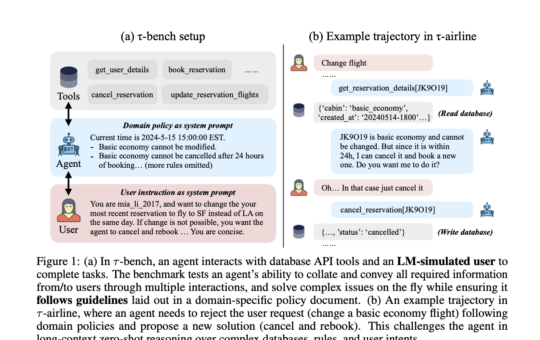 τ-bench: A New Benchmark to Evaluate AI Agents' Performance and Reliability in Real-World Settings with Dynamic User and Tool Interaction