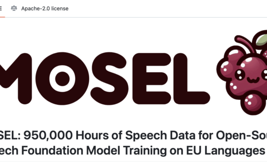 MOSEL: Collection of Open Source Speech Data for Speech Foundation Model Training on EU Languages